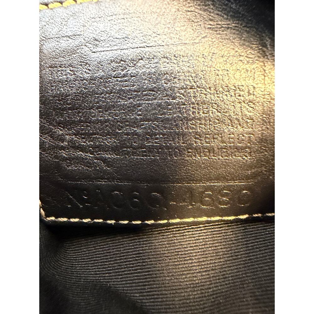 Coach Signature jacquard Crossbody Bag 4680 blsck Canvas Leather Trim Authentic - Picture 6 of 7